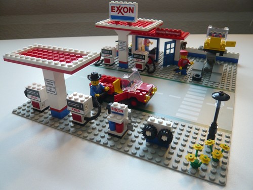 Lego city exxon tankstelle - lego,